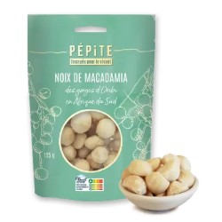 Noix de macadamia bio 125g Pépite Pépite  dans votre magasin bio en ligne Etiketbio.eu