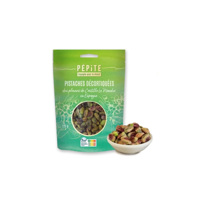 Pistaches décortiquées bio 125g Pépite Pépite  dans votre magasin bio en ligne Etiketbio.eu