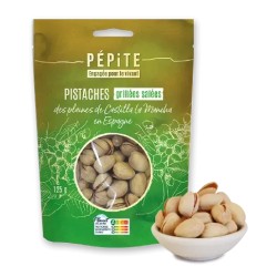 Pistaches en coque grillées bio 125g Pépite