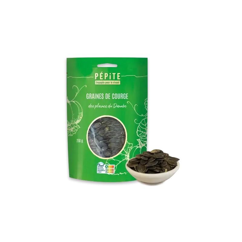 Graines de courge bio 250g Pépite Pépite  dans votre magasin bio en ligne Etiketbio.eu