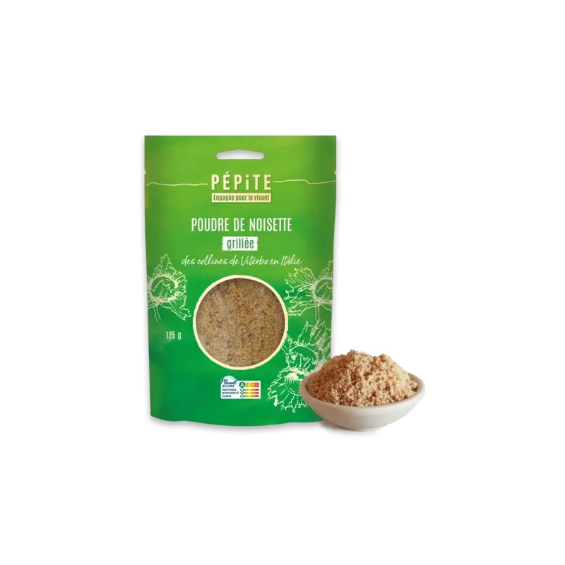Poudre de noisette grillée bio 125g Pépite Pépite  dans votre magasin bio en ligne Etiketbio.eu