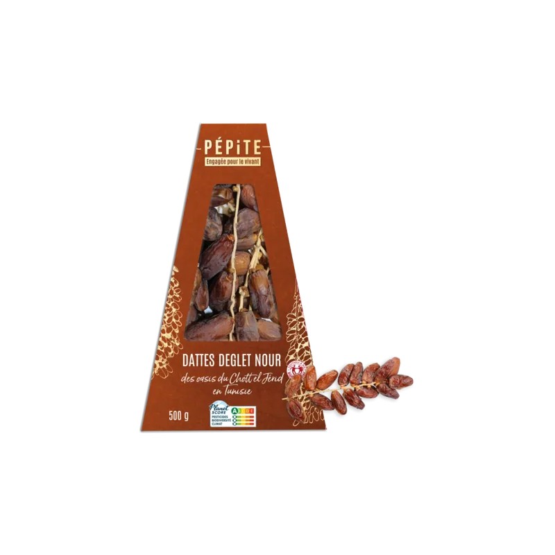 Dattes Deglet branchées bio 500g Pépite Pépite  dans votre magasin bio en ligne Etiketbio.eu