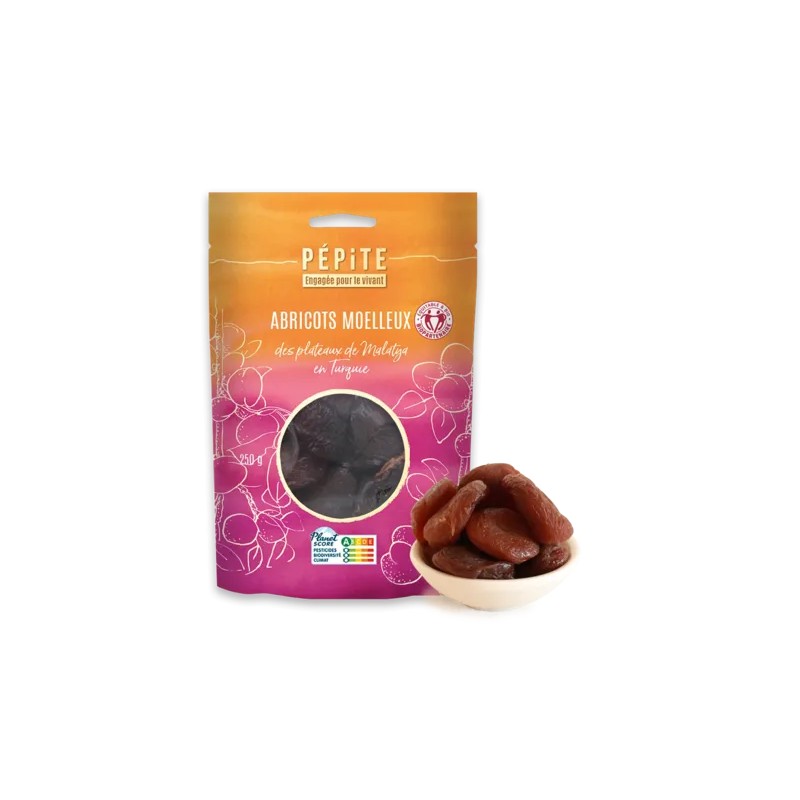 Abricots moelleux bio 500g Pépite Pépite  dans votre magasin bio en ligne Etiketbio.eu
