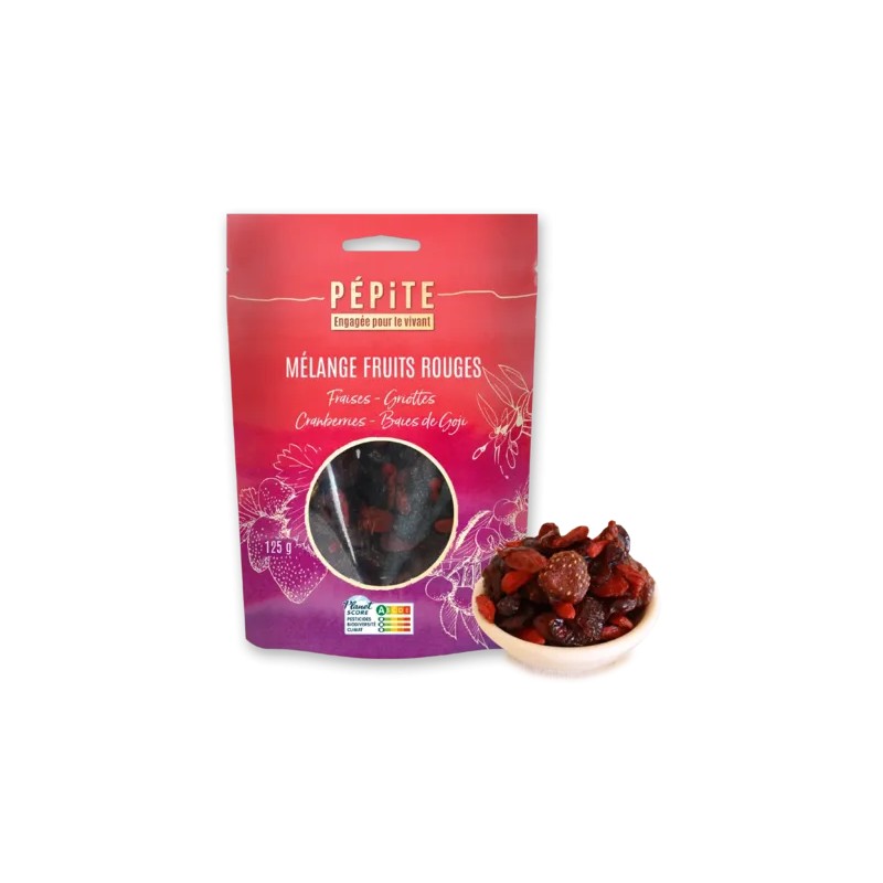 Mélange de fruits rouges bio 125g Pépite Pépite  dans votre magasin bio en ligne Etiketbio.eu