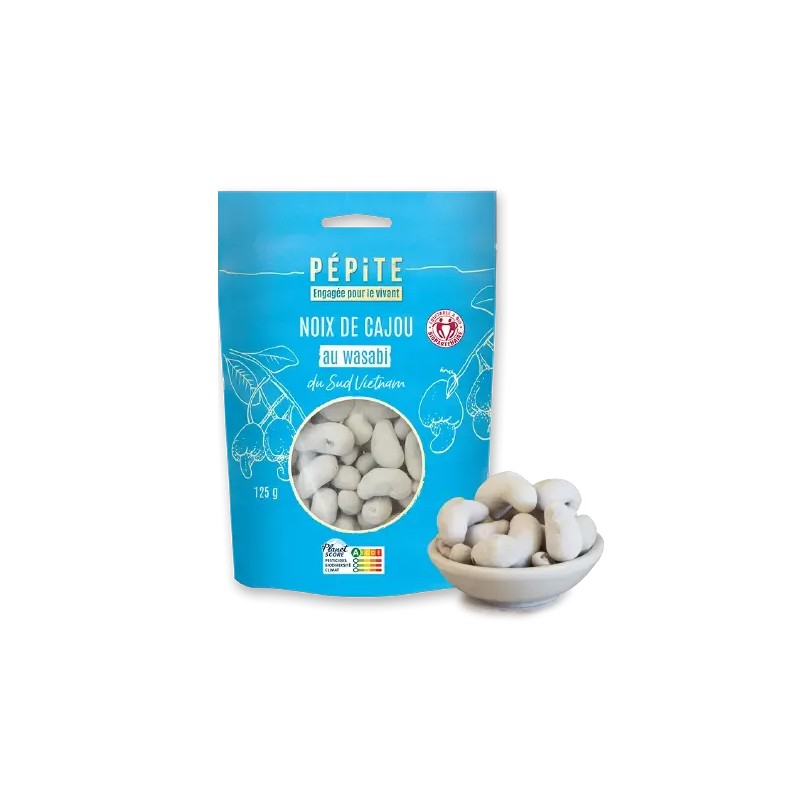 Noix de cajou wasabi bio 125g - Pépite