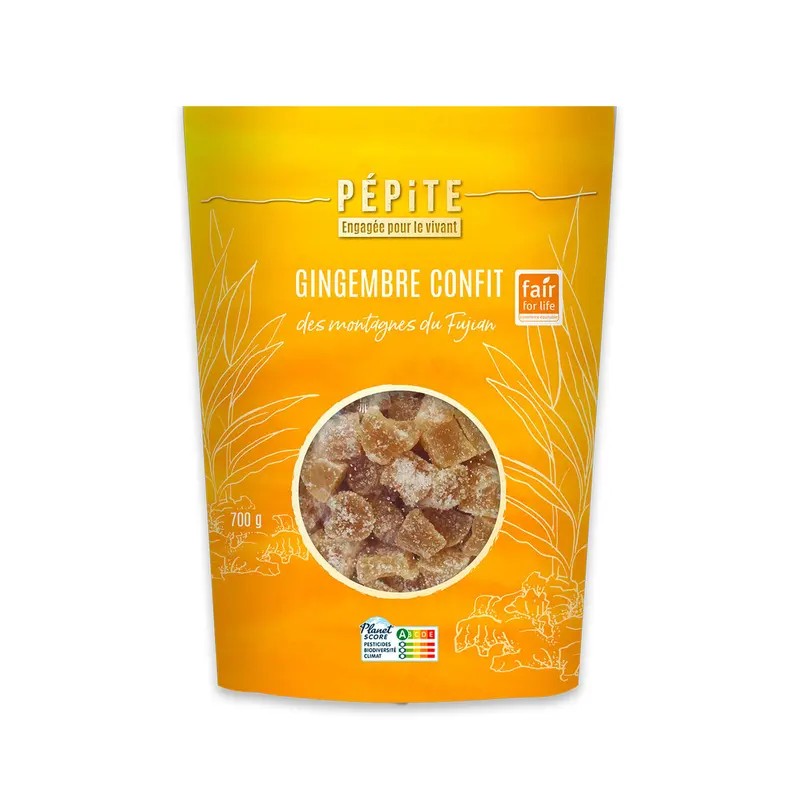 Gingembre confit bio 700g Pépite Pépite  dans votre magasin bio en ligne Etiketbio.eu