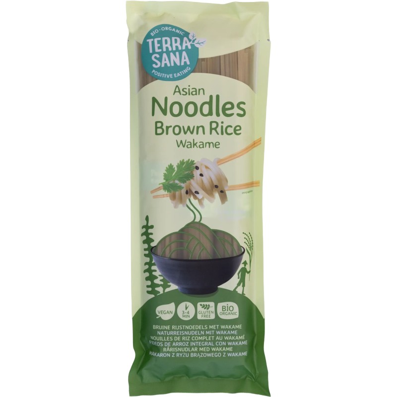 Nouilles riz brun wakamé bio 250g TerraSana TerraSana  dans votre magasin bio en ligne Etiketbio.eu