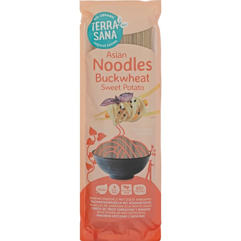 Nouilles sarrasin patate douce bio TerraSana TerraSana  dans votre magasin bio en ligne Etiketbio.eu
