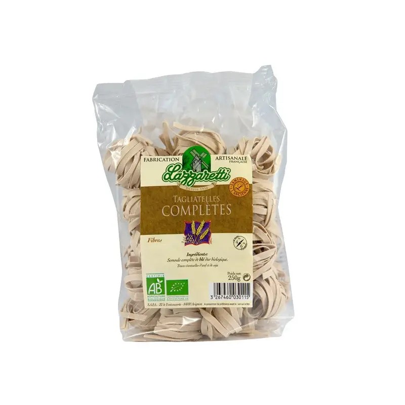Tagliatelles complètes bio 250g Lazzaretti Lazaretti  dans votre magasin bio en ligne Etiketbio.eu