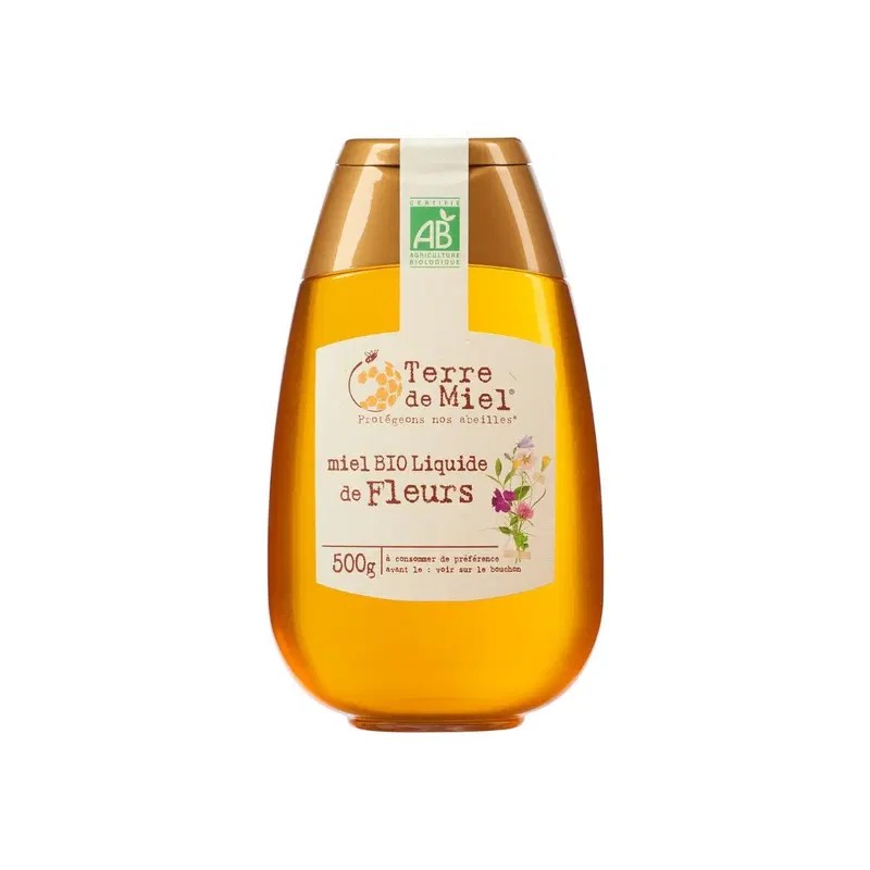 Miel toutes fleurs liquide bio Terre de Miel   dans votre magasin bio en ligne Etiketbio.eu