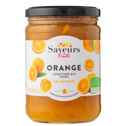 Confiture d'orange extra bio 660g Saveurs&Fruits Saveurs & Fruits  dans votre magasin bio en ligne Etiketbio.eu