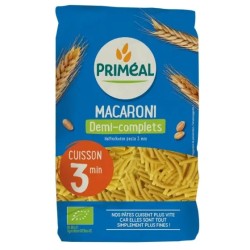 Macaronis demi-complets 3 min bio Priméal Priméal  dans votre magasin bio en ligne Etiketbio.eu