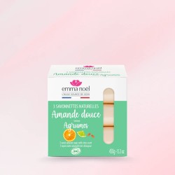 Savonnettes Amande Douce Bio 3x150g Emma Noël Emma Noël  dans votre magasin bio en ligne Etiketbio.eu