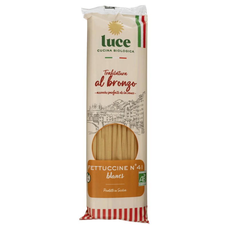 Fettuccine blanches bio Luce 500g Luce  dans votre magasin bio en ligne Etiketbio.eu