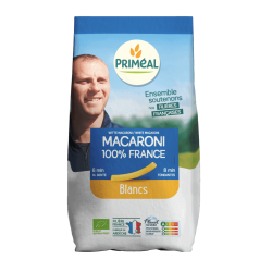 Macaronis blancs bio 500g filière France Priméal Priméal  dans votre magasin bio en ligne Etiketbio.eu