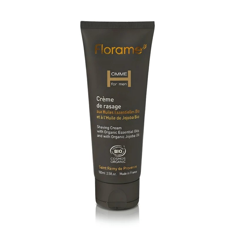 Crème de rasage homme bio Florame 100ml Florame  dans votre magasin bio en ligne Etiketbio.eu
