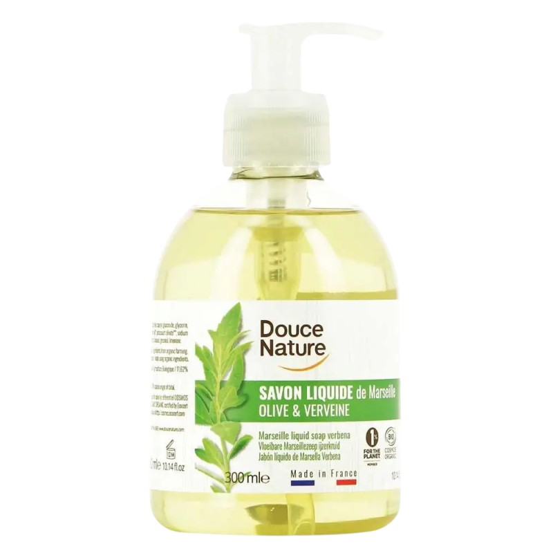 Savon Liquide Marseille Verveine 300ml Douce Nature Douce Nature  dans votre magasin bio en ligne Etiketbio.eu