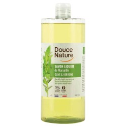 Savon Liquide Marseille Verveine 1L Douce Nature Douce Nature  dans votre magasin bio en ligne Etiketbio.eu