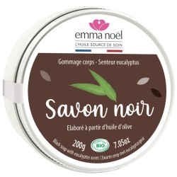 Savon noir eucalyptus bio 200g Emma Noël Emma Noël  dans votre magasin bio en ligne Etiketbio.eu