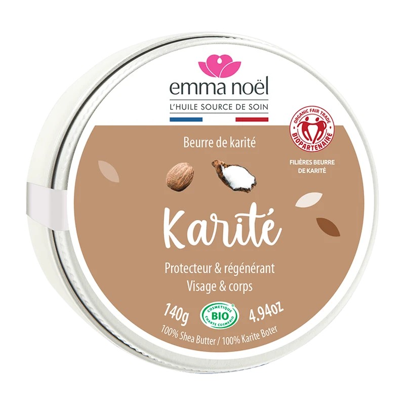 Beurre de karité bio équitable 140g Emma Noël Emma Noël  dans votre magasin bio en ligne Etiketbio.eu