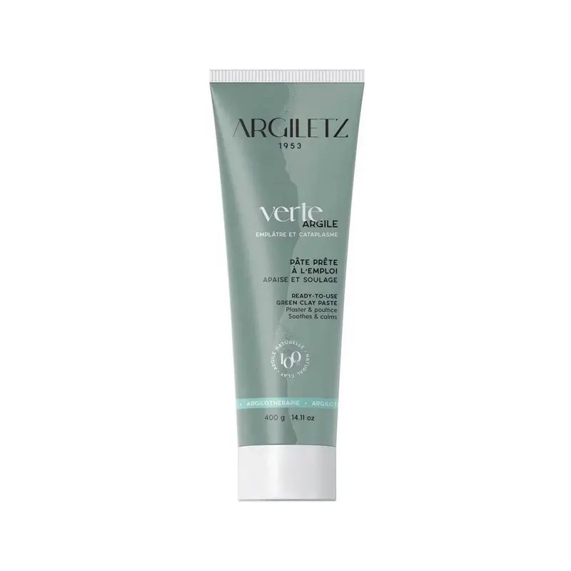 Argile verte tube 400g Argiletz prête à l’emploi Argiletz  dans votre magasin bio en ligne Etiketbio.eu