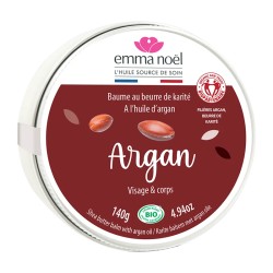 Baume karité argan bio équitable 140g Emma Noël Emma Noël  dans votre magasin bio en ligne Etiketbio.eu