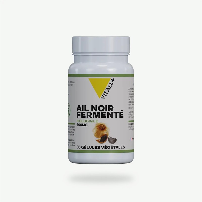 Ail noir fermenté bio 600 mg Vit'All+ 30 gél Vit'all +  dans votre magasin bio en ligne Etiketbio.eu
