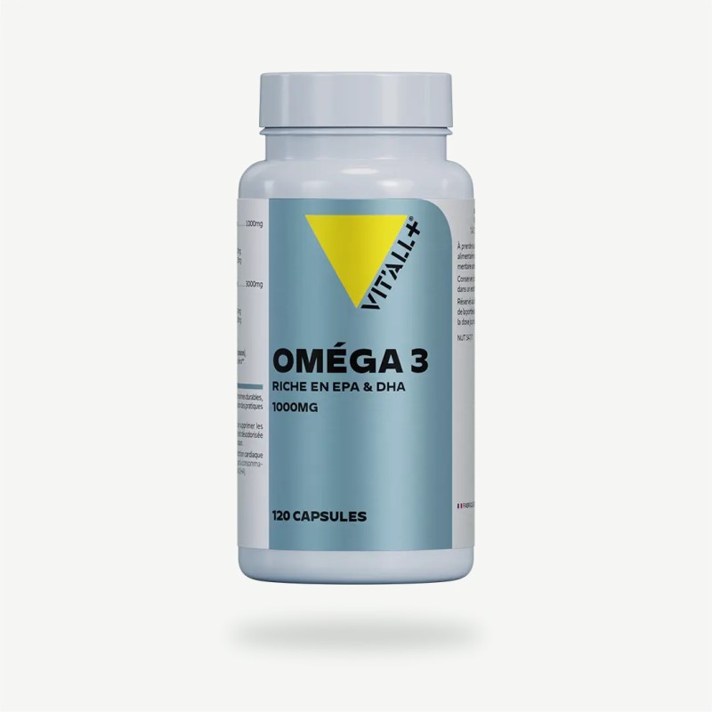 Oméga 3 1000 mg Vit'All+ – 120 capsules Vit'all +  dans votre magasin bio en ligne Etiketbio.eu