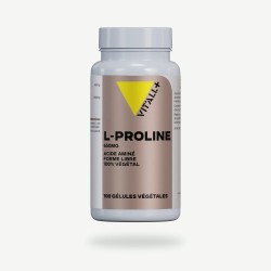 L-Proline 650 mg 100 gélules Vit'all+ Vit'all +  dans votre magasin bio en ligne Etiketbio.eu