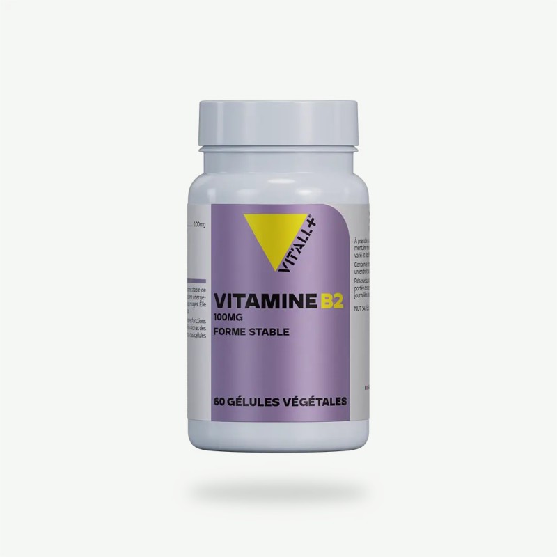 Vitamine B2 100 mg 60 gélules Vit'all+ Vit'all +  dans votre magasin bio en ligne Etiketbio.eu
