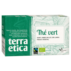 The vert du sri lanka 20 sachets Terra Etica  dans votre magasin bio en ligne Etiketbio.eu