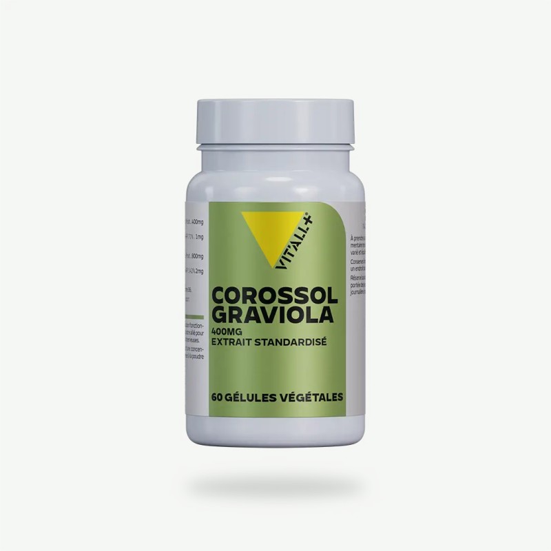 Corossol Graviola 400 mg 60 gélules Vit’all+ Vit'all +  dans votre magasin bio en ligne Etiketbio.eu