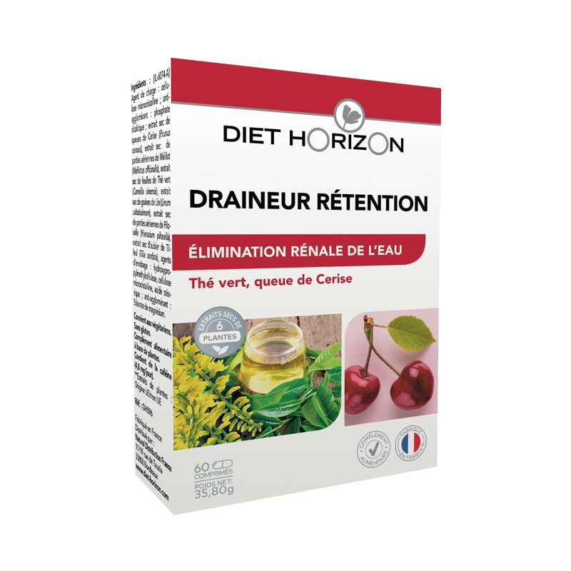 Draineur Rétention Diet Horizon 60 comprimés Diet Horizon  dans votre magasin bio en ligne Etiketbio.eu
