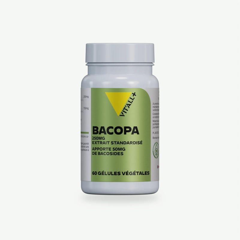 Bacopa monnieri 250 mg 60 gélules Vit’all+ Vit'all +  dans votre magasin bio en ligne Etiketbio.eu