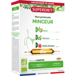 Protocole Minceur Bio Super Diet 30 ampoules Super Diet  dans votre magasin bio en ligne Etiketbio.eu