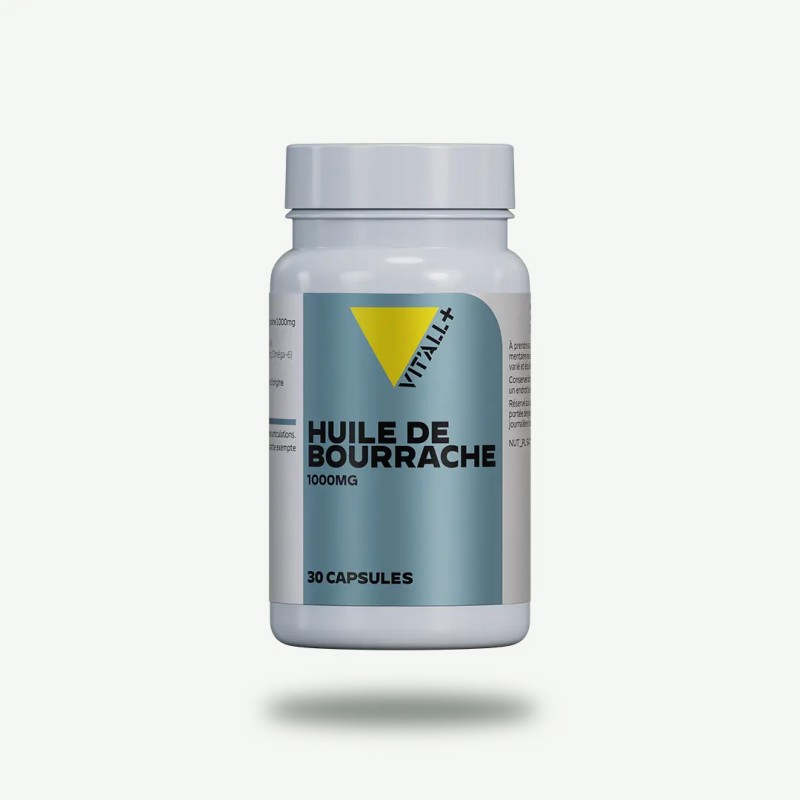 Huile de bourrache 1g 30 caps Vit'all+ Vit'all +  dans votre magasin bio en ligne Etiketbio.eu