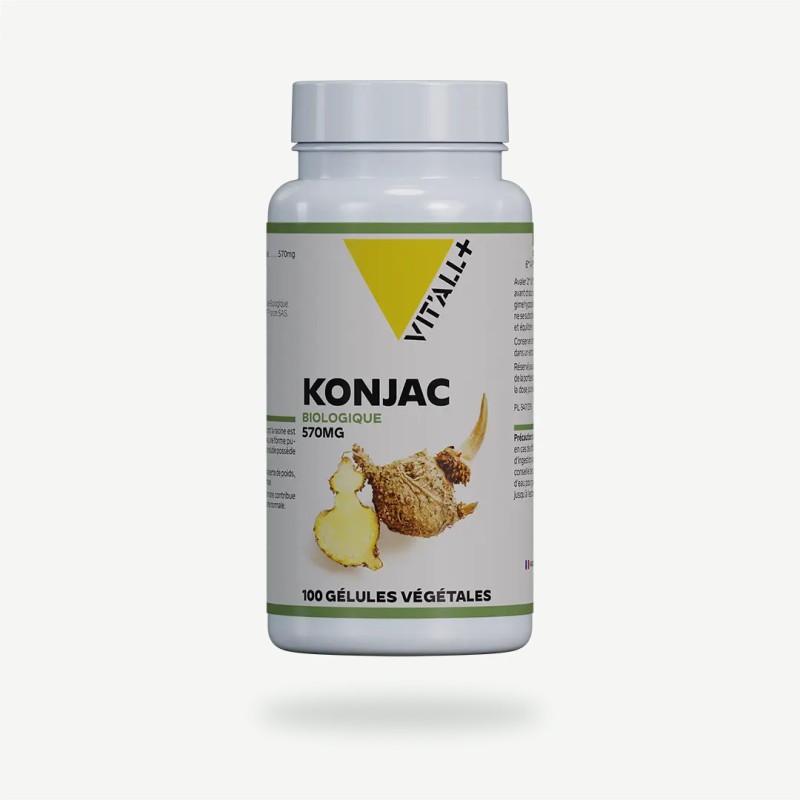 Konjac Bio 570 mg Vit'all+ 100 gélules Vit'all +  dans votre magasin bio en ligne Etiketbio.eu