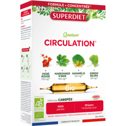 Quatuor Circulation bio 20 ampoules – Jambes légères Super Diet  dans votre magasin bio en ligne Etiketbio.eu