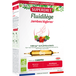 Fluidilège bio 20 ampoules Super Diet Super Diet  dans votre magasin bio en ligne Etiketbio.eu