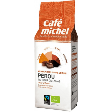 Cafe du perou pur arabica 250g moulu Terra Etica  dans votre magasin bio en ligne Etiketbio.eu