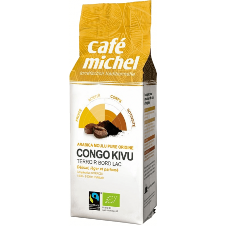 CAFE CONGO KIVU MOULU 250G | CAFE MICHEL | Acheter sur EtiketBio.eu