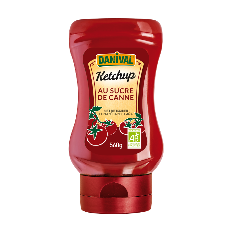 Ketchup bio 560g Danival flacon souple Danival  dans votre magasin bio en ligne Etiketbio.eu