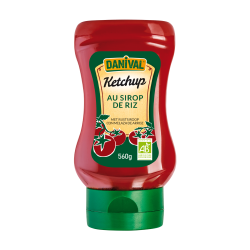 Ketchup bio au sirop de riz 560g Danival Danival  dans votre magasin bio en ligne Etiketbio.eu