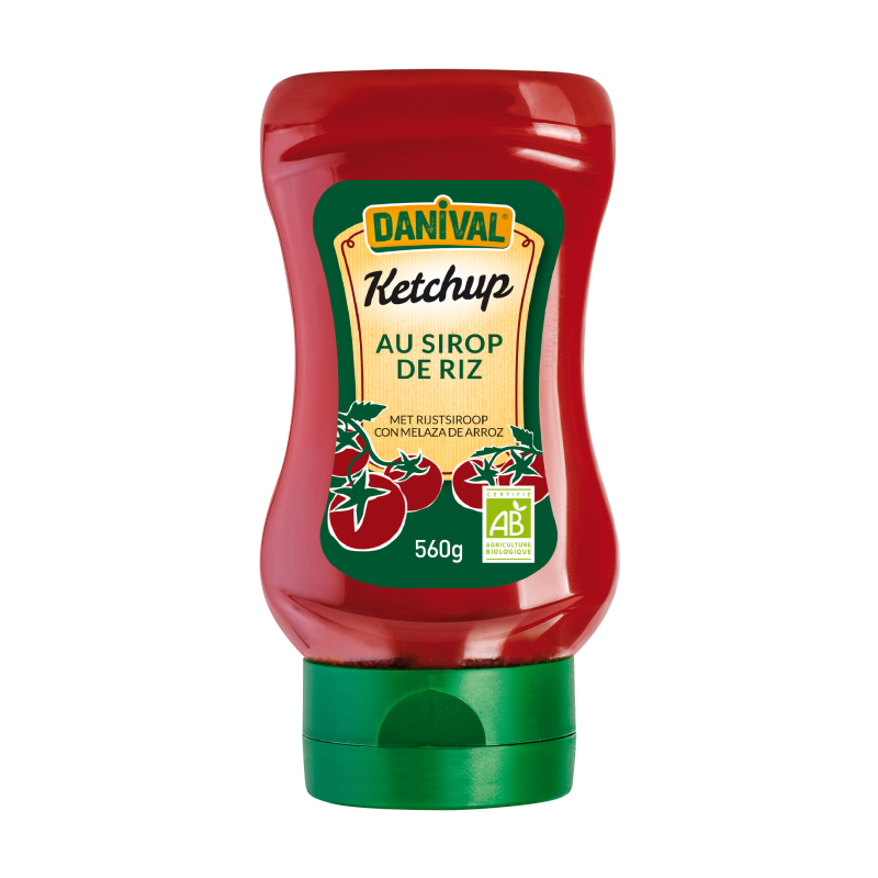 Ketchup bio au sirop de riz 560g Danival Danival  dans votre magasin bio en ligne Etiketbio.eu