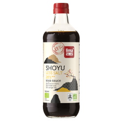 Shoyu 28% sel en moins bio 500ml Lima Lima  dans votre magasin bio en ligne Etiketbio.eu
