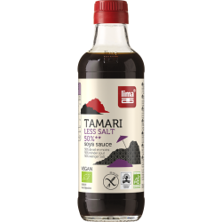 Tamari 50% sel en moins bio 500ml Lima Lima  dans votre magasin bio en ligne Etiketbio.eu