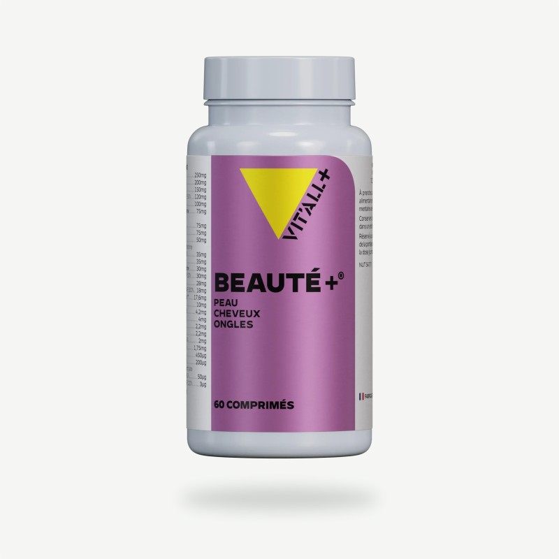 Beauté+ 60 comprimés peau cheveux ongles Vit'all+ Vit'all +  dans votre magasin bio en ligne Etiketbio.eu