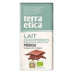 CHOCOLAT LAIT 47 PEROU 100G | TERRA ETICA | Acheter sur EtiketBio.eu