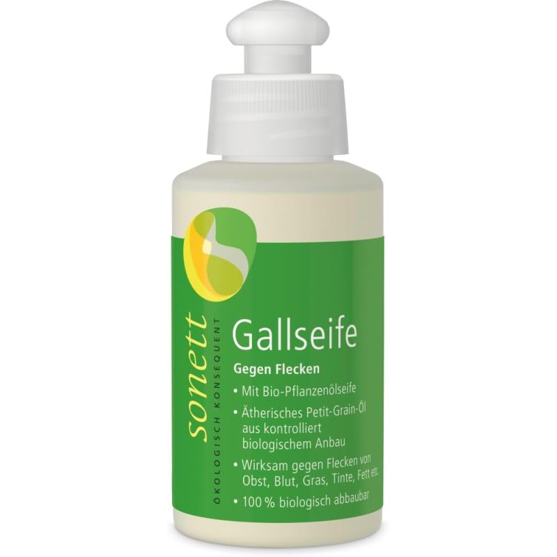 Savon liquide au fiel 120 ml Sonett détachant Sonett  dans votre magasin bio en ligne Etiketbio.eu