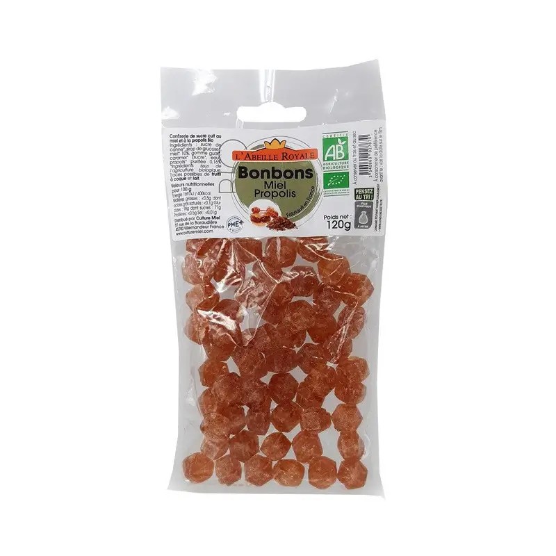 Perles miel propolis bio 120g Abeille Royale Abeille Royale  dans votre magasin bio en ligne Etiketbio.eu